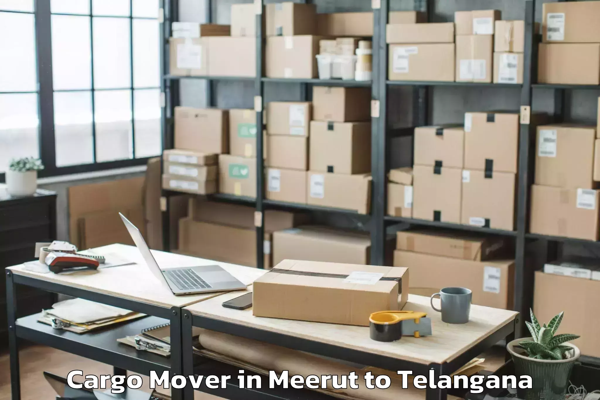 Top Meerut to Nagarkurnool Cargo Mover Available